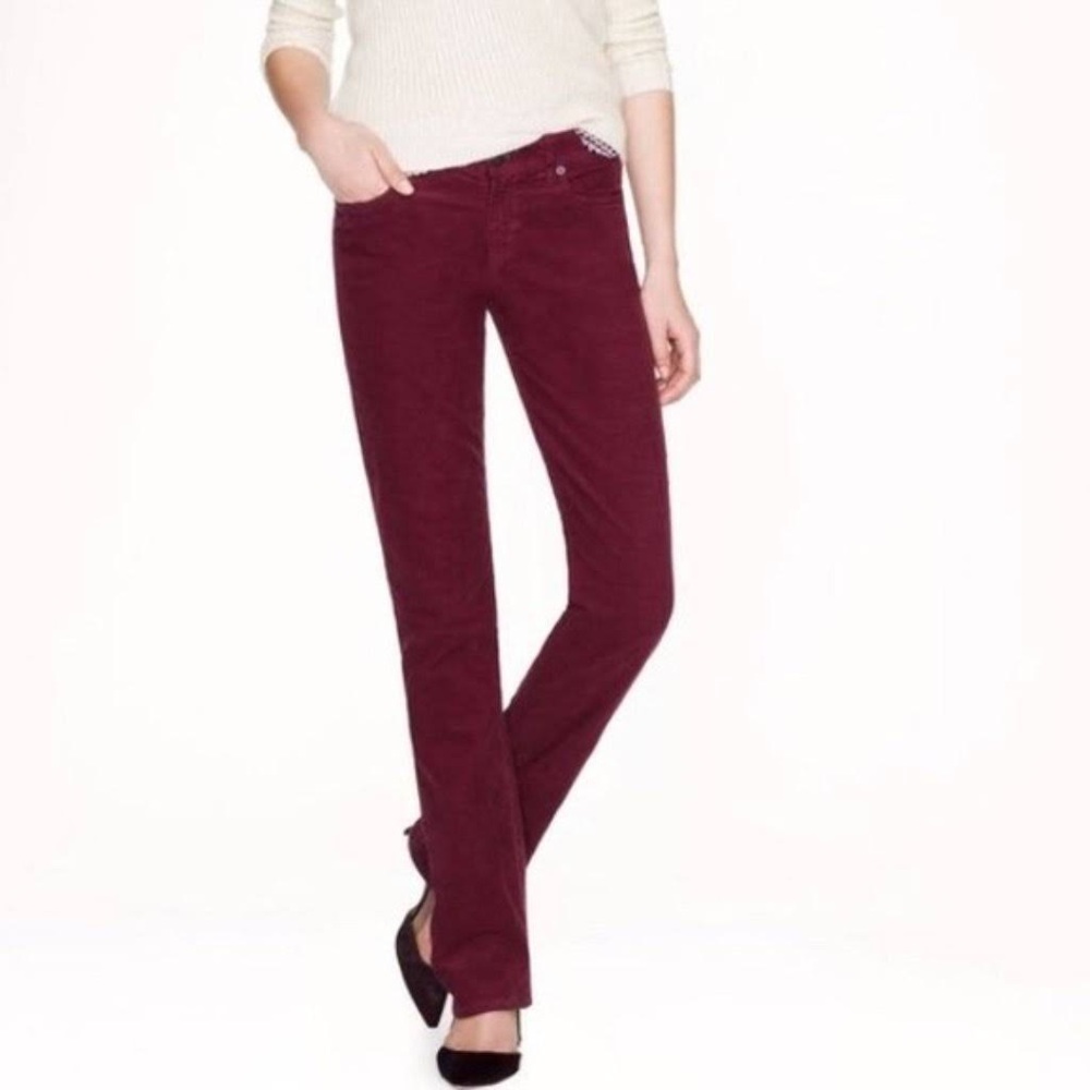 J. Crew Women's Stretch Vintage Cord Matchstick Pants 25 Short